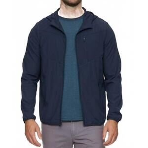 NEW FLAGS & ANTHEM madeflex pivot performance jacket in navy